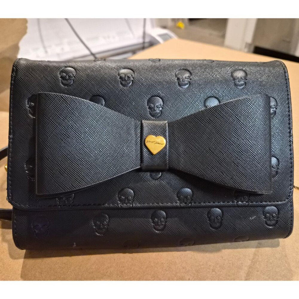 Betsey Johnson Skull Embossed Crossbody/Satchel (Skullicious/XO Dani collection)